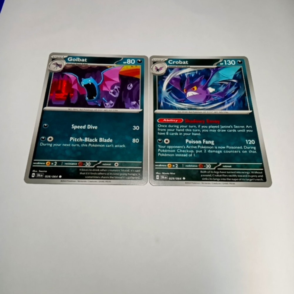 Crobat and Golbat Pokémon Card Set TCG